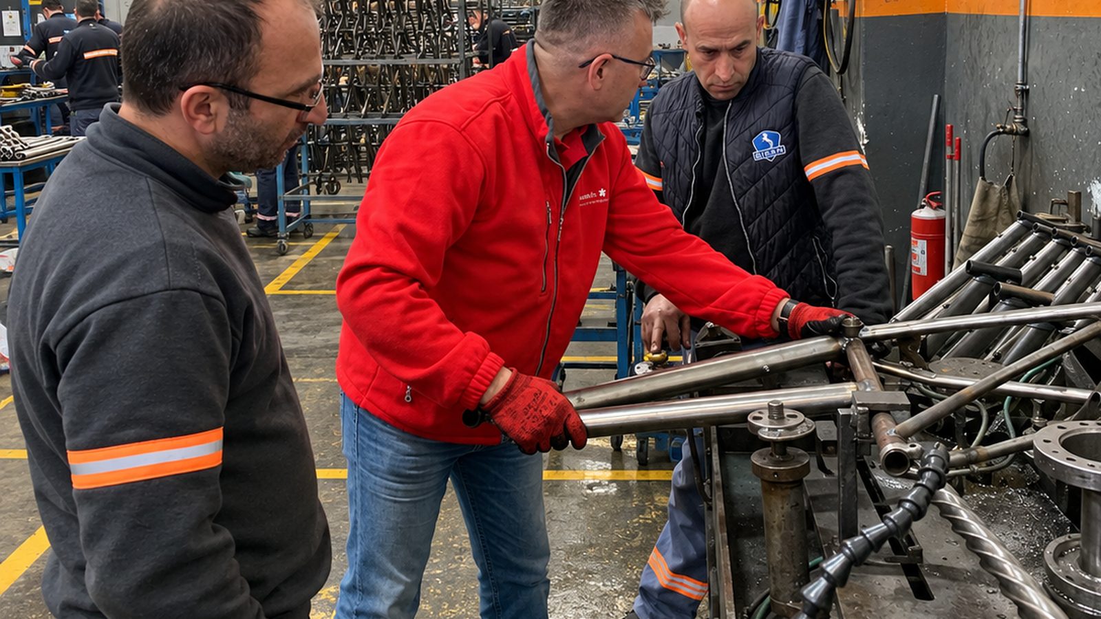 Workload balancing and one-piece flow implementation in a bicycle factory