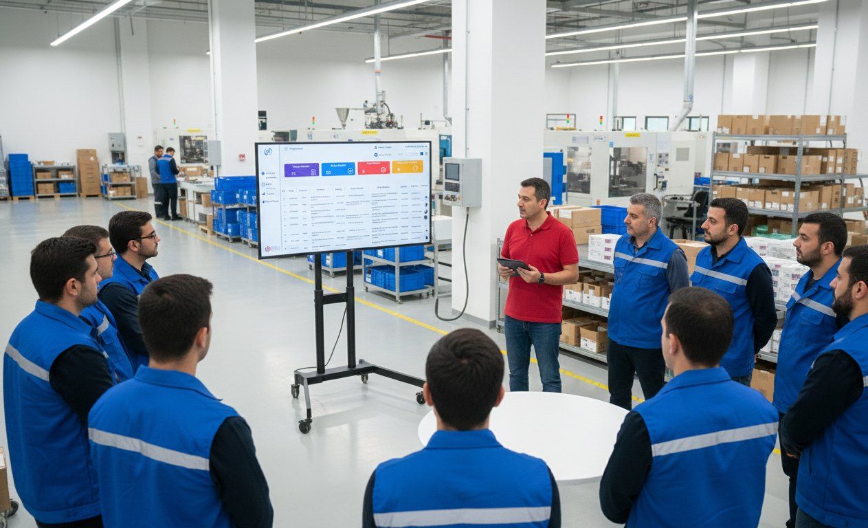 Gemba Tools tablet uygulamaları ile sahada PDCA toplantısı