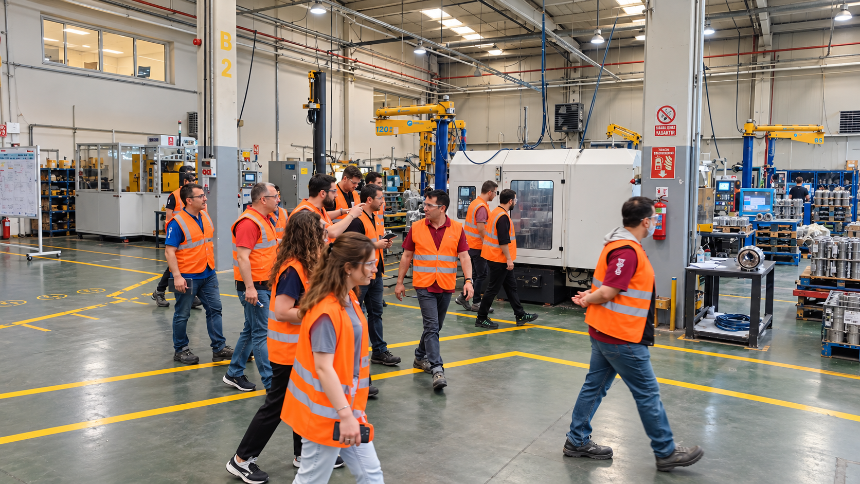 Gemba Walk: managers observing the process on the shop floor