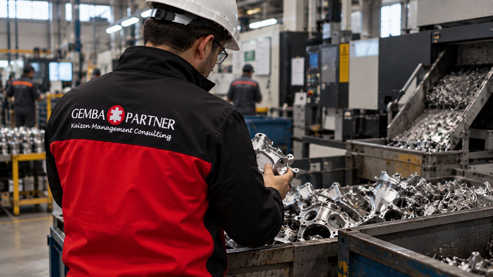 Üretim sahasında maliyet kaynaklarını inceleyen Gemba Partner danışmanı