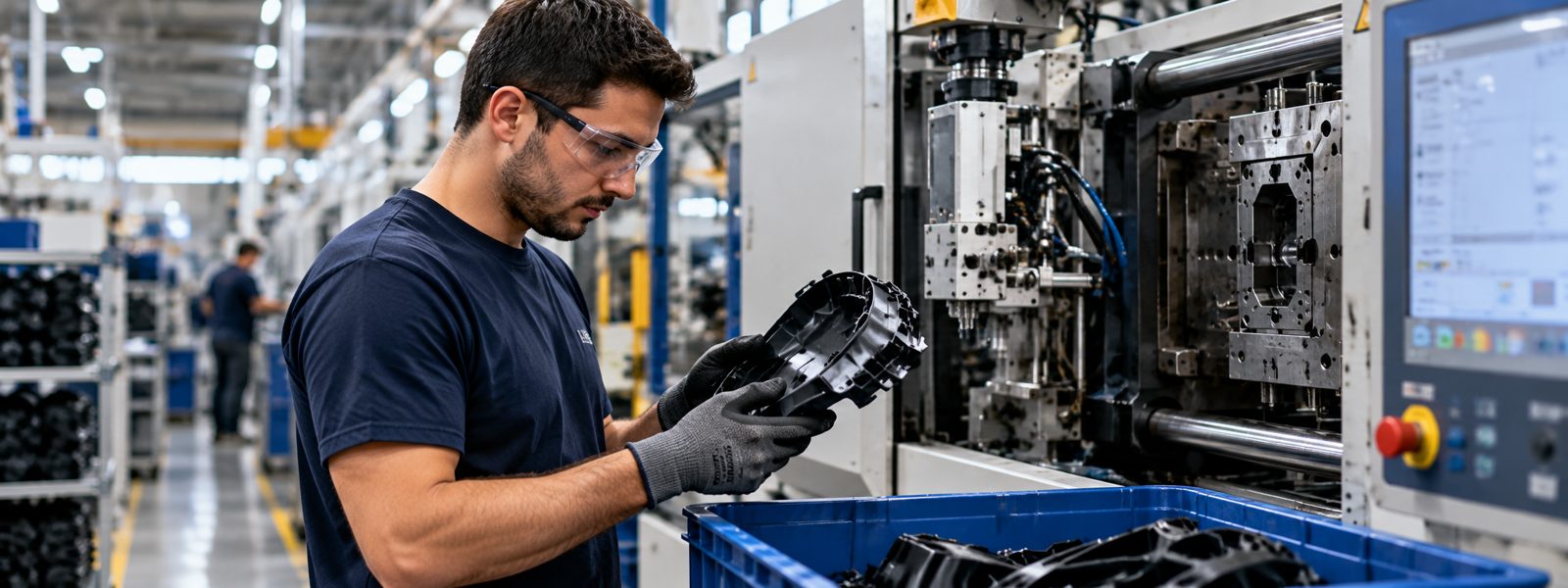 Lean leadership fieldwork on an automotive supplier's injection molding production line