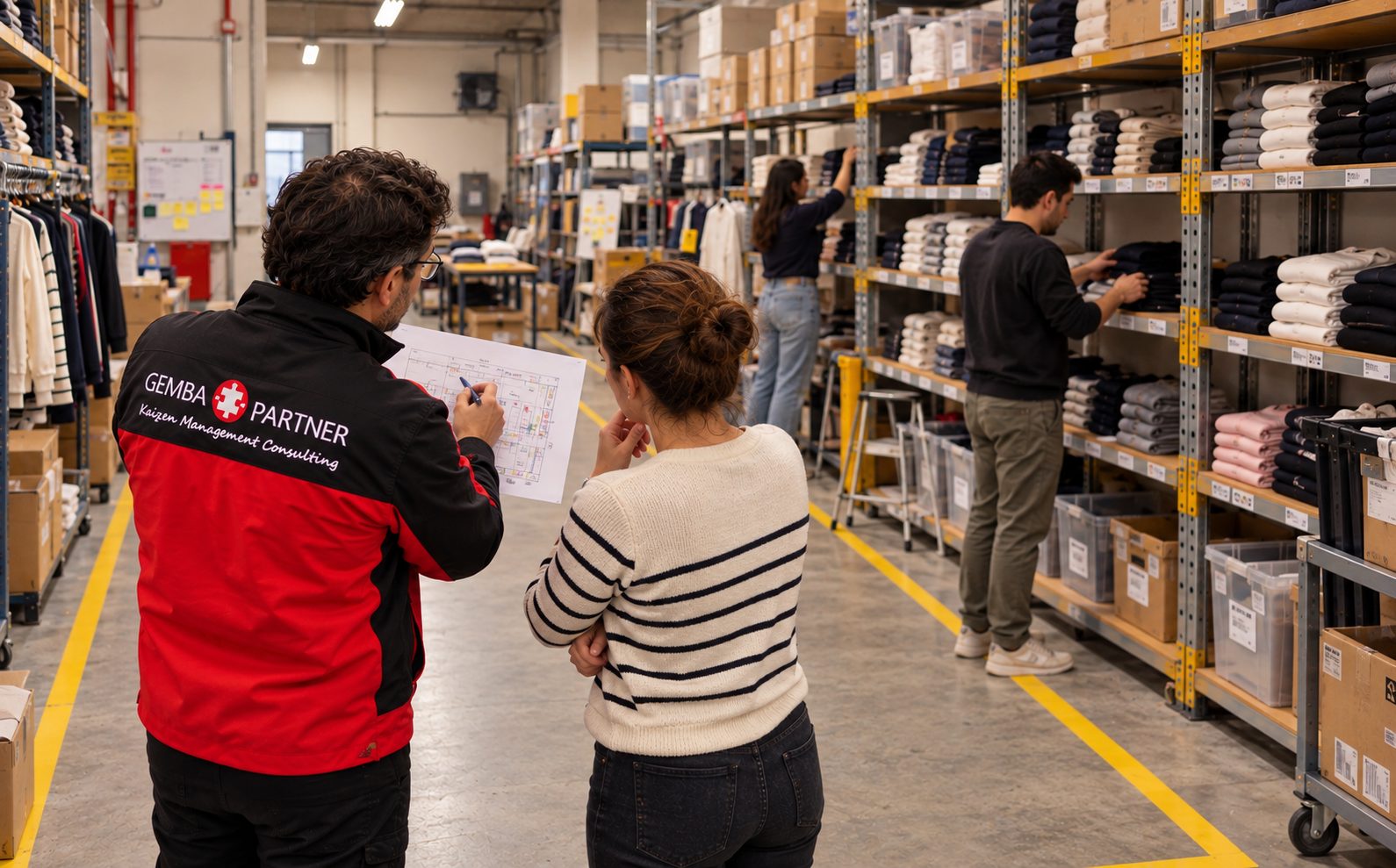 5S and visual management in a retail warehouse