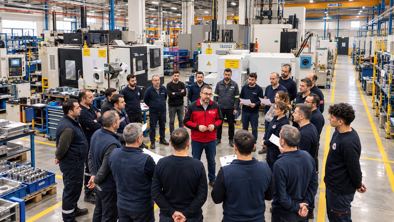 Shop floor management and daily production flow tracking in the defense industry